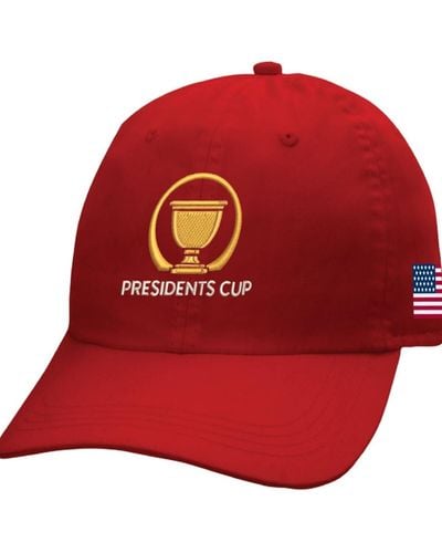 Ahead 2024 Presidents Cup Team Usa Shawmut Adjustable Hat - Red