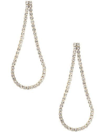 Ettika Sparkle Droplet 18k Plated Earrings - Metallic