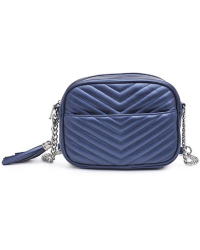 Urban Expressions Elodie Quilted Crossbody - Blue