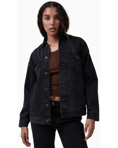 Cotton On The Oversized Denim Jacket - Blue