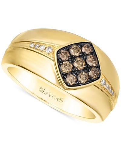 Le Vian Chocolate Diamond & Nude Diamond Cluster Ring (1/2 Ct. T.w. - Metallic