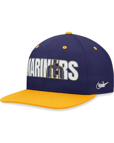 Nike Seattle Mariners Cooperstown Collection Pro Snapback Hat - Blue
