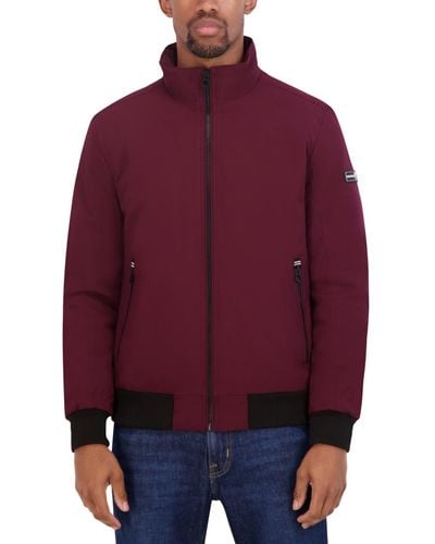 Nautica Transitional Zip-front Bomber Jacket - Red