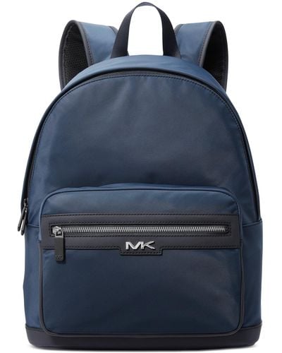 Michael Kors Malone Adjustable Solid Nylon Backpack - Blue