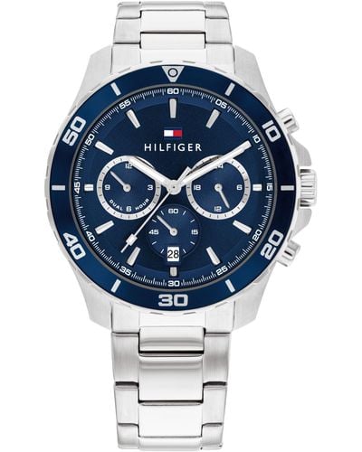 Tommy Hilfiger Multifunction -tone Stainless Steel Watch 43mm - Blue