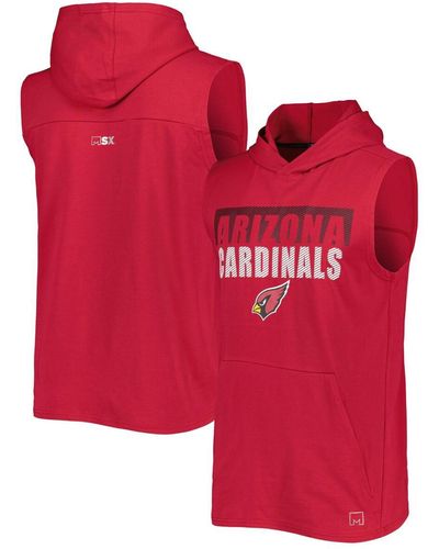 MSX by Michael Strahan Arizona S Relay Sleeveless Pullover Hoodie - Red