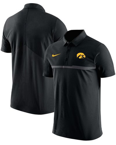 Nike Iowa Hawkeyes Coaches Performance Polo Shirt - Black
