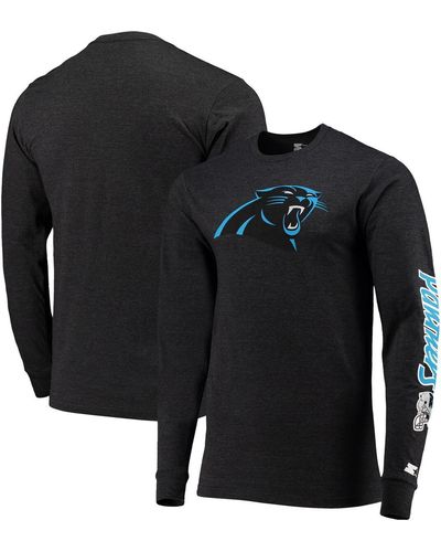 Starter Carolina Panthers Halftime Long Sleeve T-shirt - Black