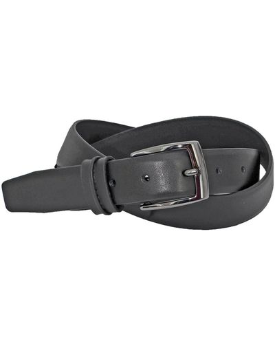 Duchamp Leather Non-reversible Dress Belt - Black