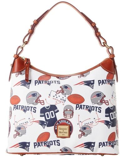 Dooney & Bourke New England Patriots Game Day Hobo Handbag - White