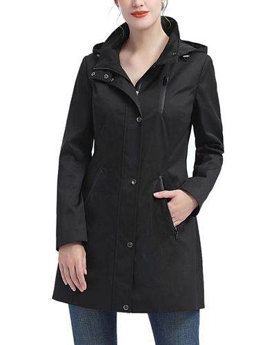 Kimi + Kai Molly Water Resistant Hooded Anorak Jacket - Black