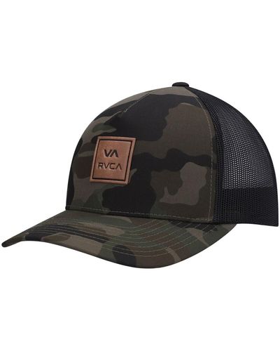 RVCA Va All The Way Trucker Snapback Hat - Black