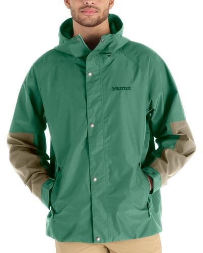 Marmot Cascade Waterproof Full-zip Hooded Jacket - Green