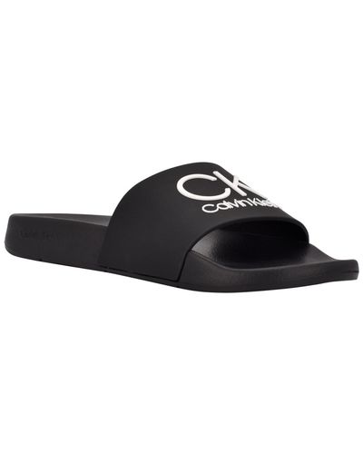 Calvin Klein Ark Casual Slip-on Slide Sandals - Black
