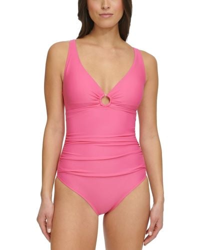 Tommy Hilfiger O-ring One-piece Swimsuit - Pink