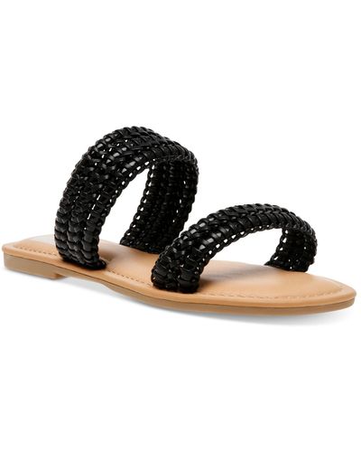 DV by Dolce Vita Joolip Woven Slide Sandals - Black