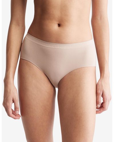 Calvin Klein Bonded Flex Boyshort Underwear Qd3961 - Brown
