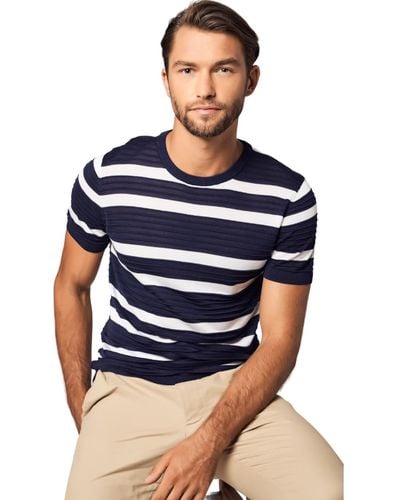 Bellemere New York Bellemere Striped Short-sleeve T-shirt - Blue