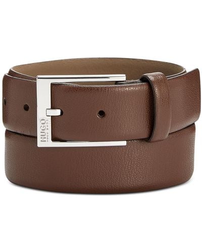 BOSS Hugo Gellot Leather Belt - Brown