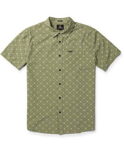 Volcom Stone Mash Short Sleeve Shirt - Green