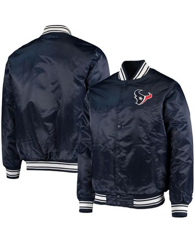Men's Starter Navy Dallas Cowboys The Pick and Roll Full-Snap Jacket