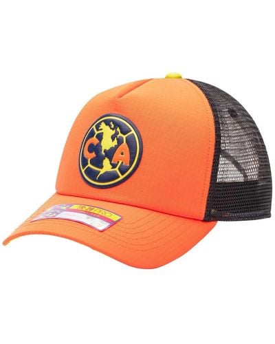 Fan Ink Club America Trucker Adjustable Hat - Orange