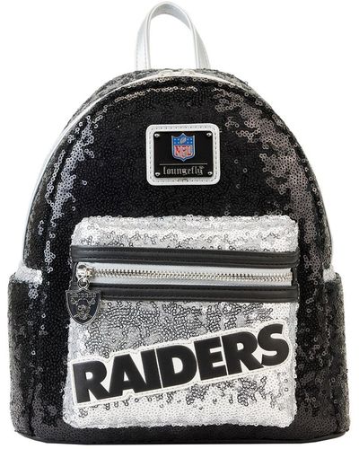 Loungefly And Las Vegas Raiders Sequin Mini Backpack - Black