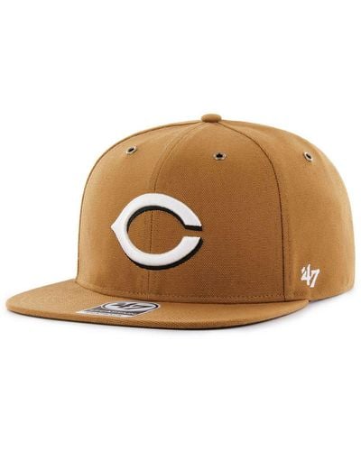 '47 Cincinnati Reds Carhartt Captain Cap - Brown