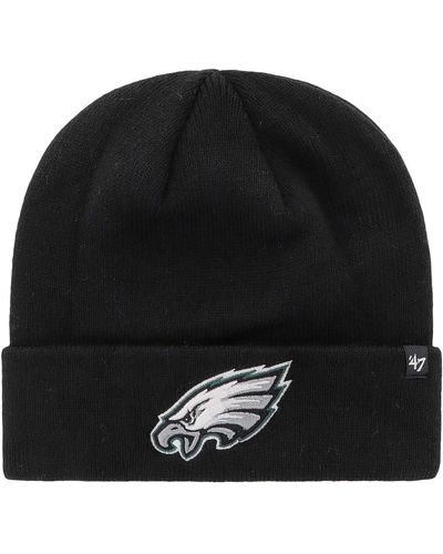 '47 Philadelphia Eagles Primary Cuffed Knit Hat - Black