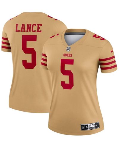 Nike Trey Lance San Francisco 49ers Team Inverted Legend Jersey - Metallic