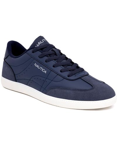 Nautica Iod Lace Up Court Sneakers - Blue