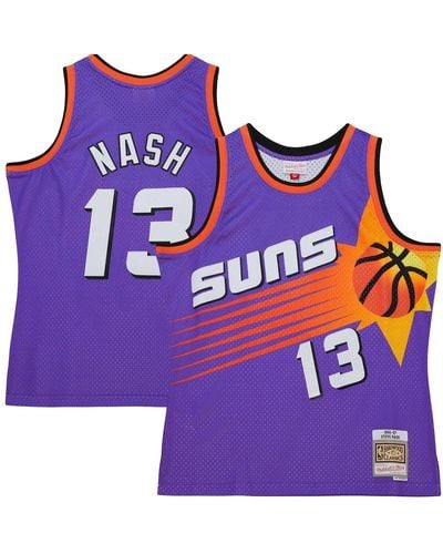 Mitchell & Ness Steve Nash Phoenix Suns Hardwood Classics 1996/97 Tropical Swingman Jersey - Purple