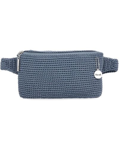 The Sak Caraway Crochet Small Belt Bag - Blue