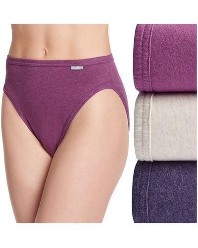 Jockey Elance French Cut 3 Pack Underwear 1485 1487 - Purple