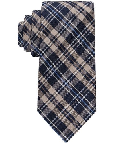 Tommy Hilfiger Classic Plaid Tie - Blue