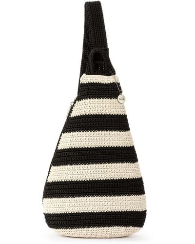 The Sak Geo Sling Crochet Small Backpack - White