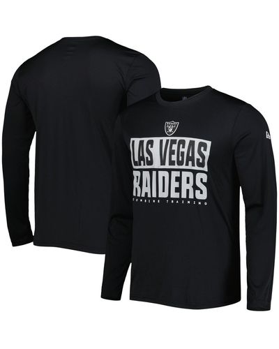 KTZ Las Vegas Raiders Combine Authentic Offsides Long Sleeve T-shirt - Black