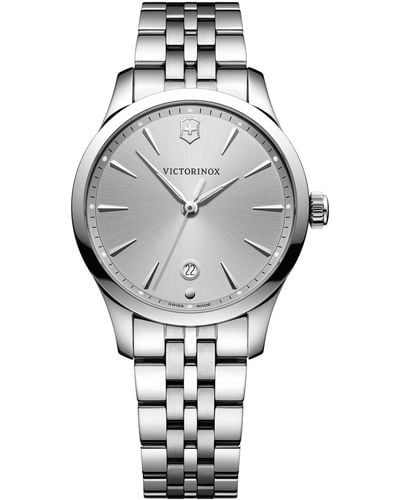 Victorinox Swiss Alliance Small Stainless Steel Bracelet Watch 35mm - Gray