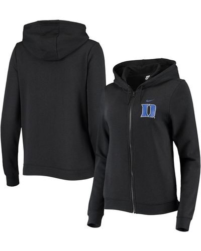 Nike Duke Blue Devils Varsity Fleece Full-zip Hoodie - Black