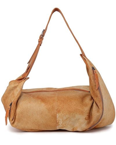 Old Trend Genuine Leather Dorado Hobo Convertible Backpack - Brown