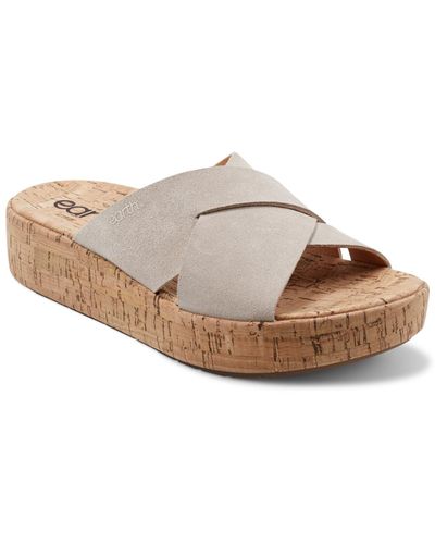 Earth Scout Casual Slip-on Wedge Platform Sandals - Multicolor