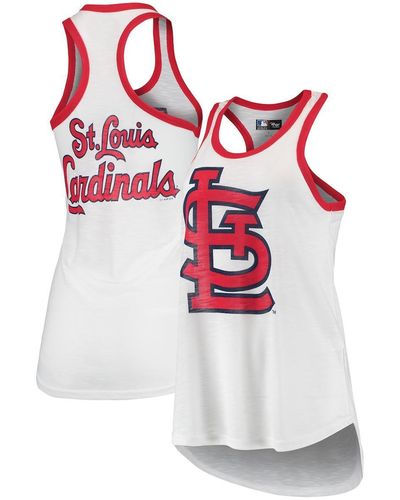 G-III 4Her by Carl Banks St. Louis Cardinals Tater Racerback Tank Top - White