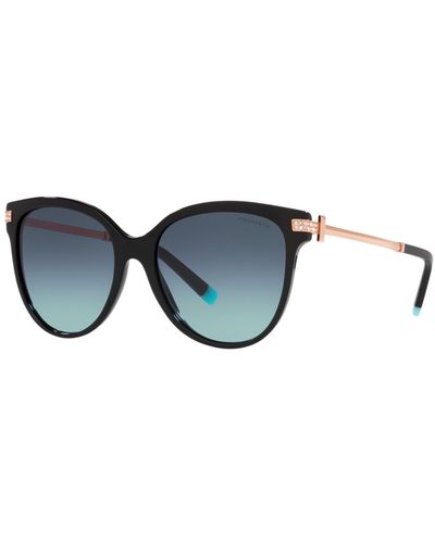 Tiffany & Co. Low Bridge Fit Sunglasses - Black