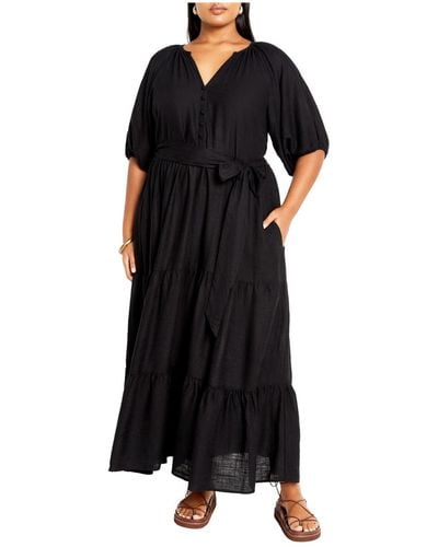 City Chic Plus Size Marcia Maxi Dress - Black
