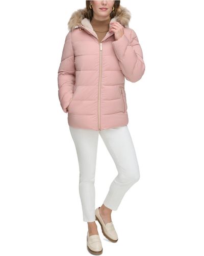 Pink Parka coats for Women | Lyst