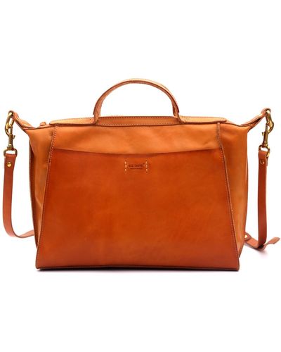 Old Trend Gypsy Soul Leather Satchel Bag - Orange