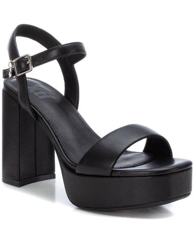 Xti Heeled Platform Sandals By - Black