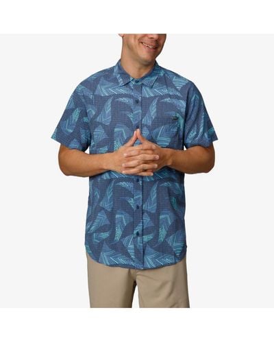 Reef Bersin Short Sleeve Woven Shirt - Blue