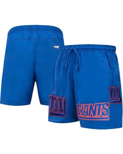 Pro Standard New York Giants Woven Shorts - Blue