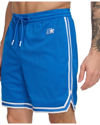 Starter Varsity Athletic Mesh 7" Shorts - Blue